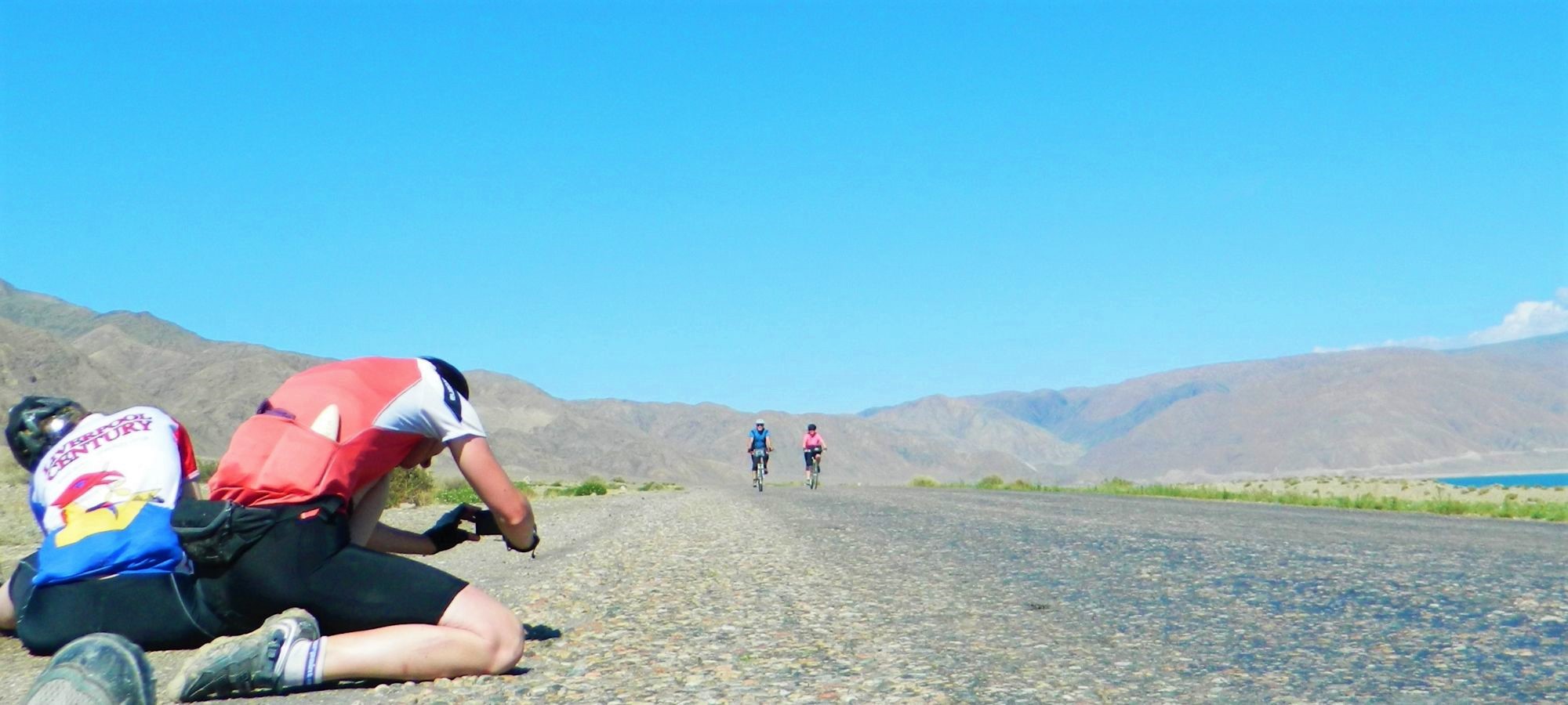 Picture in Kyrgyzstan - road to Naryn